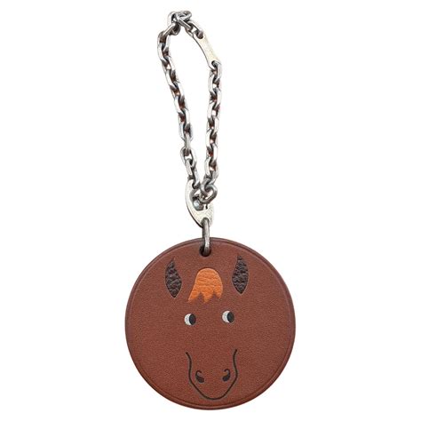 hermes keychain horse|hermes barenia horse keychain.